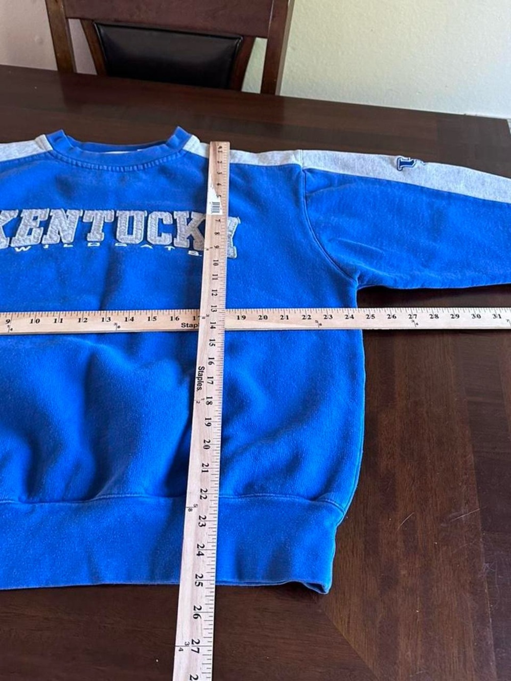 Vintage Kentucky Wildcats Sweatshirt Blue Embroidered Men’s L NCAA - Picture 6 of 7